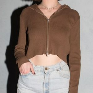 Brandy Melville Brown Arden Hoodie